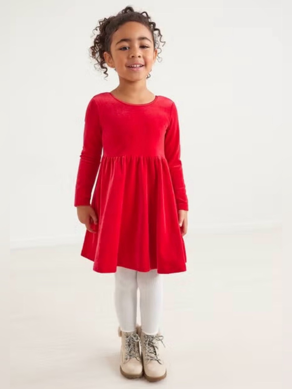 Hanna Andersson Velour Super Soft Skater Dress Sz 10